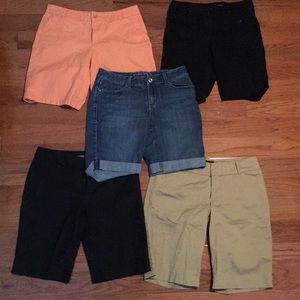 5 Pair Women Bermuda Shorts size 4